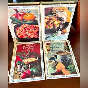 Vintage Woman’s Day Encyclopedia of Cookery vol #1 ,2,3 & 8 1960s